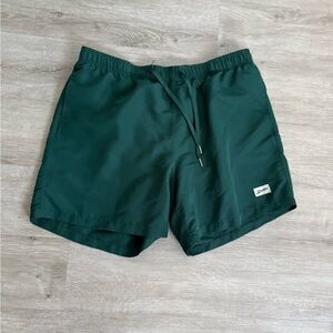Dark Green Swim Trunks